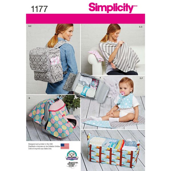 Simplicity Sewing Pattern 1177 Accessories for Babies
