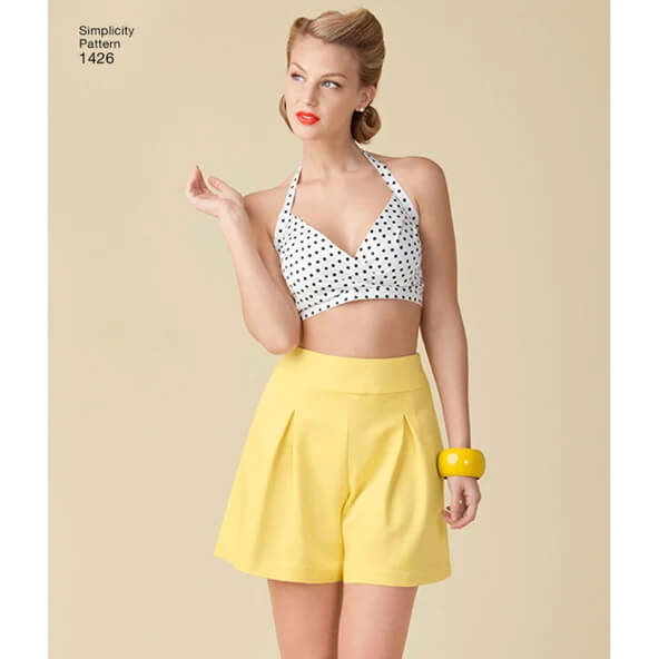 Simplicity Sewing Pattern 1426 Misses' Vintage 1950's Bra Tops