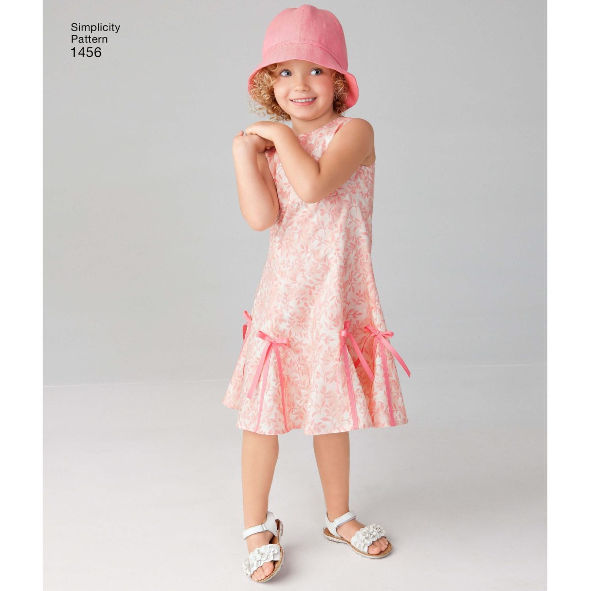 Simplicity Sewing Pattern 1456 Child's and Girls' Dress with Bodice Variations and Hat