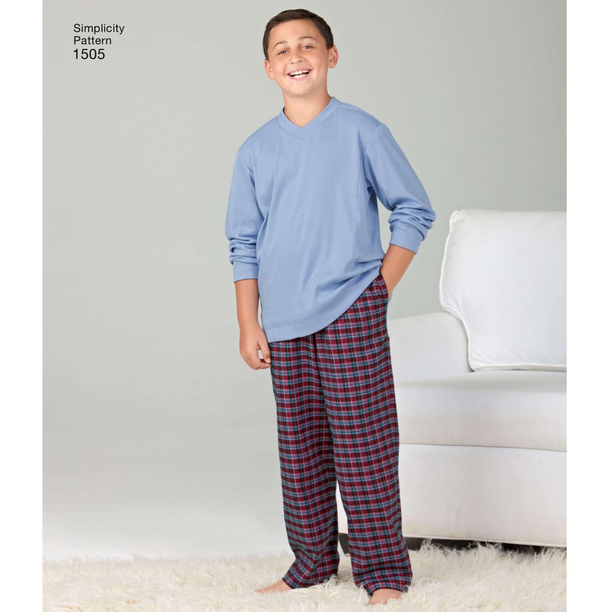 Simplicity Sewing Pattern 1505 Husky Boys' & Big & Tall Men's Tops and Trousers