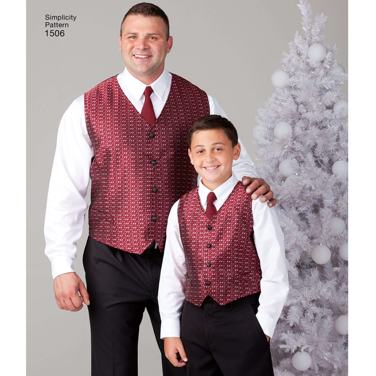 Simplicity Sewing Pattern 1506 Husky Boys' and Big and Tall Men's Vests
