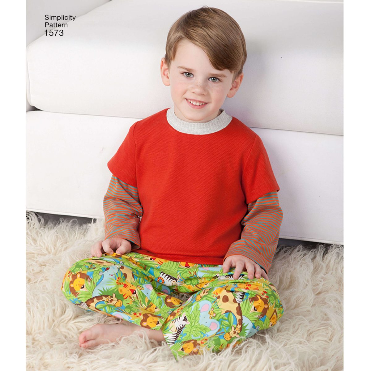 Simplicity Sewing Pattern 1573 Toddlers' and Child's Loungewear