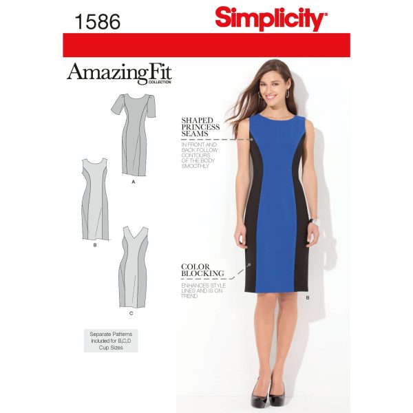 Simplicity Sewing Pattern 1586 Misses' and Plus Size Amazing Fit Dress