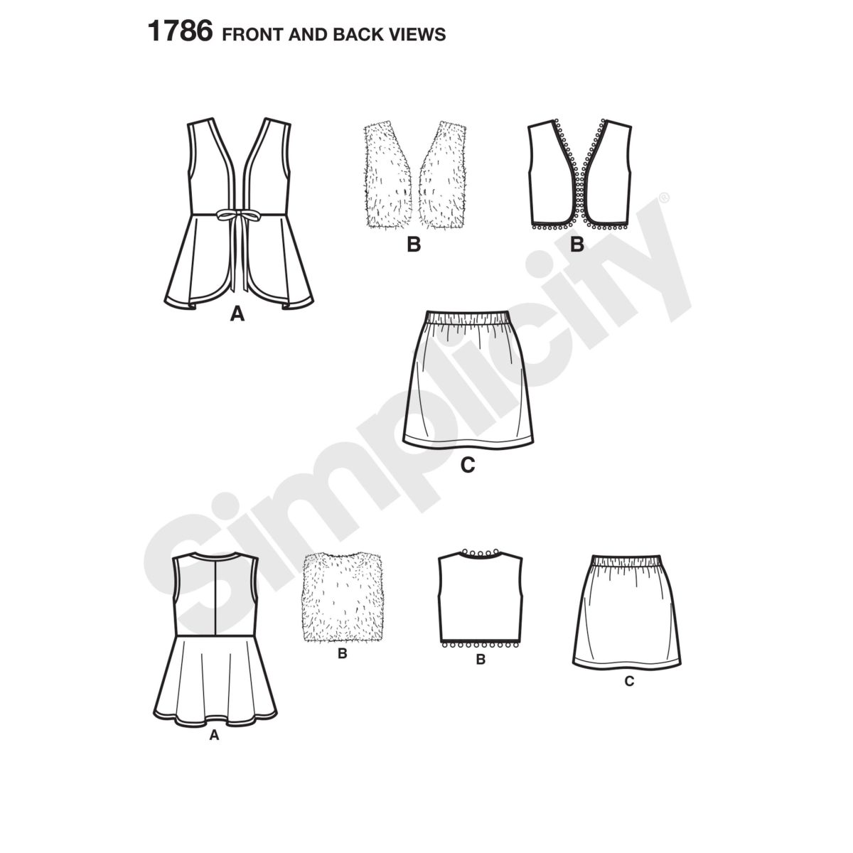 Simplicity Sewing Pattern 1786 Learn to Sew Child's & Girls' Sportswear