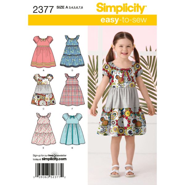 Simplicity Sewing Pattern 2377 Child's Dresses