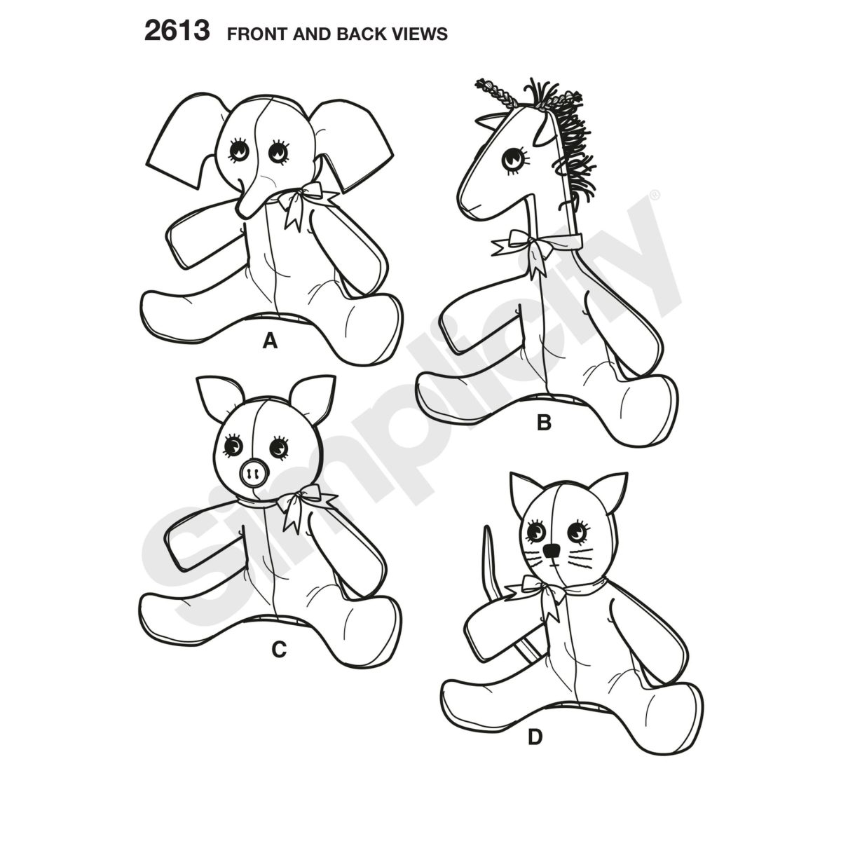 Simplicity Sewing Pattern 2613 Crafts