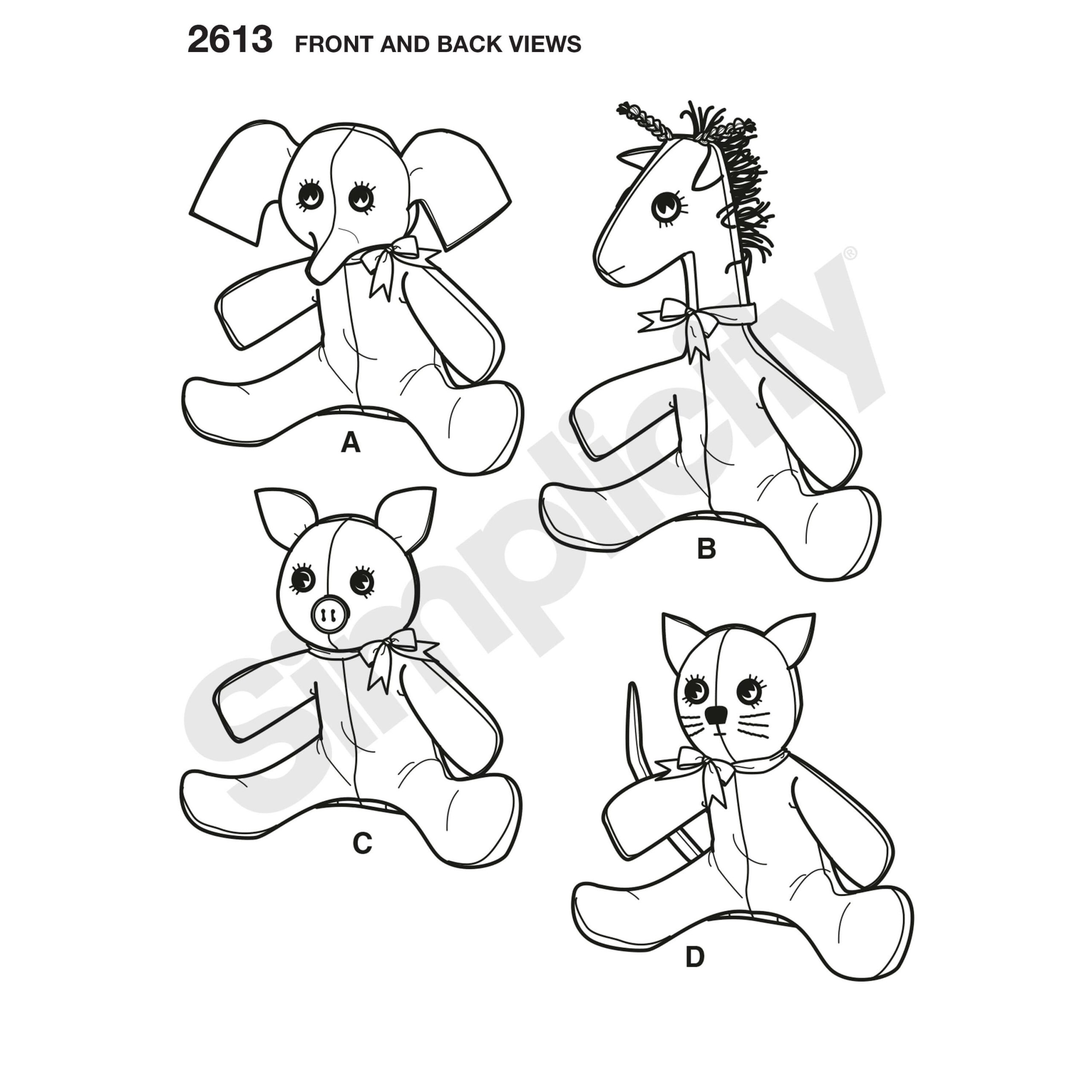 Simplicity Sewing Pattern 2613 Crafts - Sewdirect Australia
