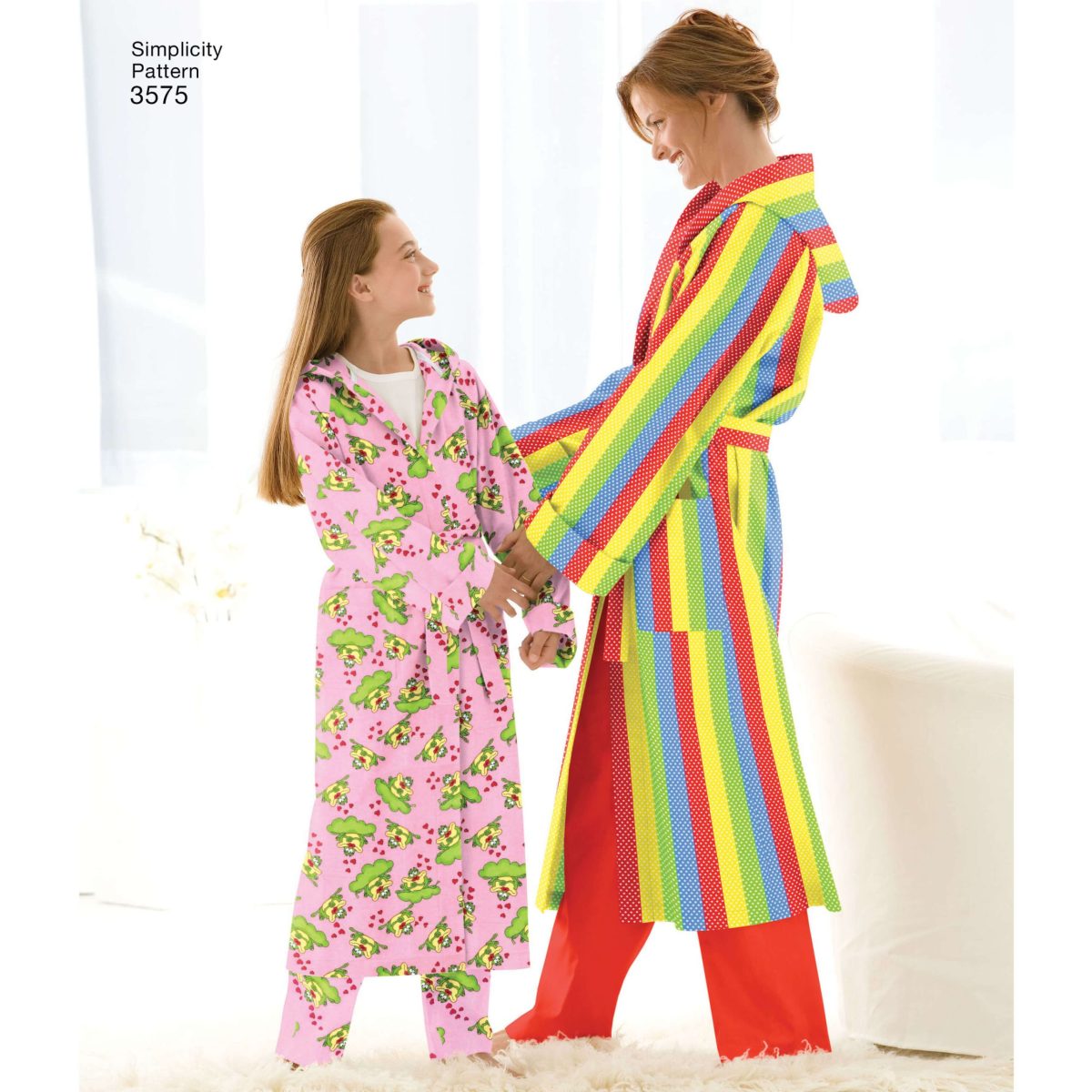 Simplicity Sewing Pattern 3575 Unisex Child, Teen and Adult Robe