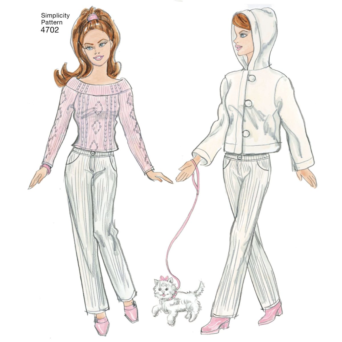 Simplicity Sewing Pattern 4702 Doll Clothes