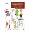 Simplicity Sewing Pattern 5785 Doll Clothes