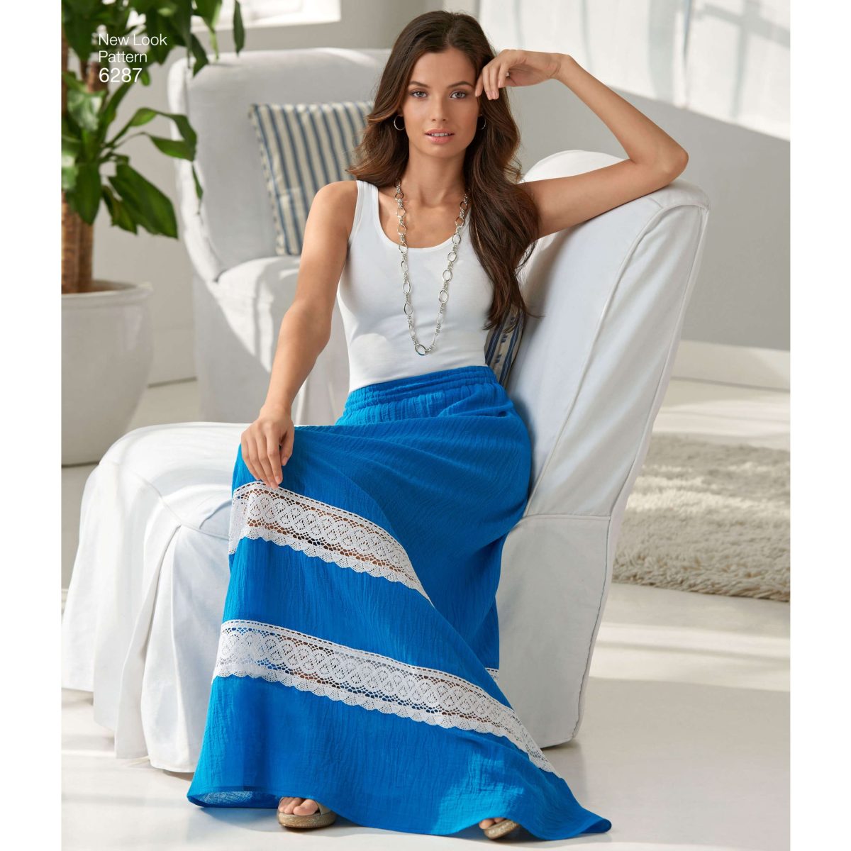 New Look Sewing Pattern N6287 Misses' Pull on Skirt in Four Lengths