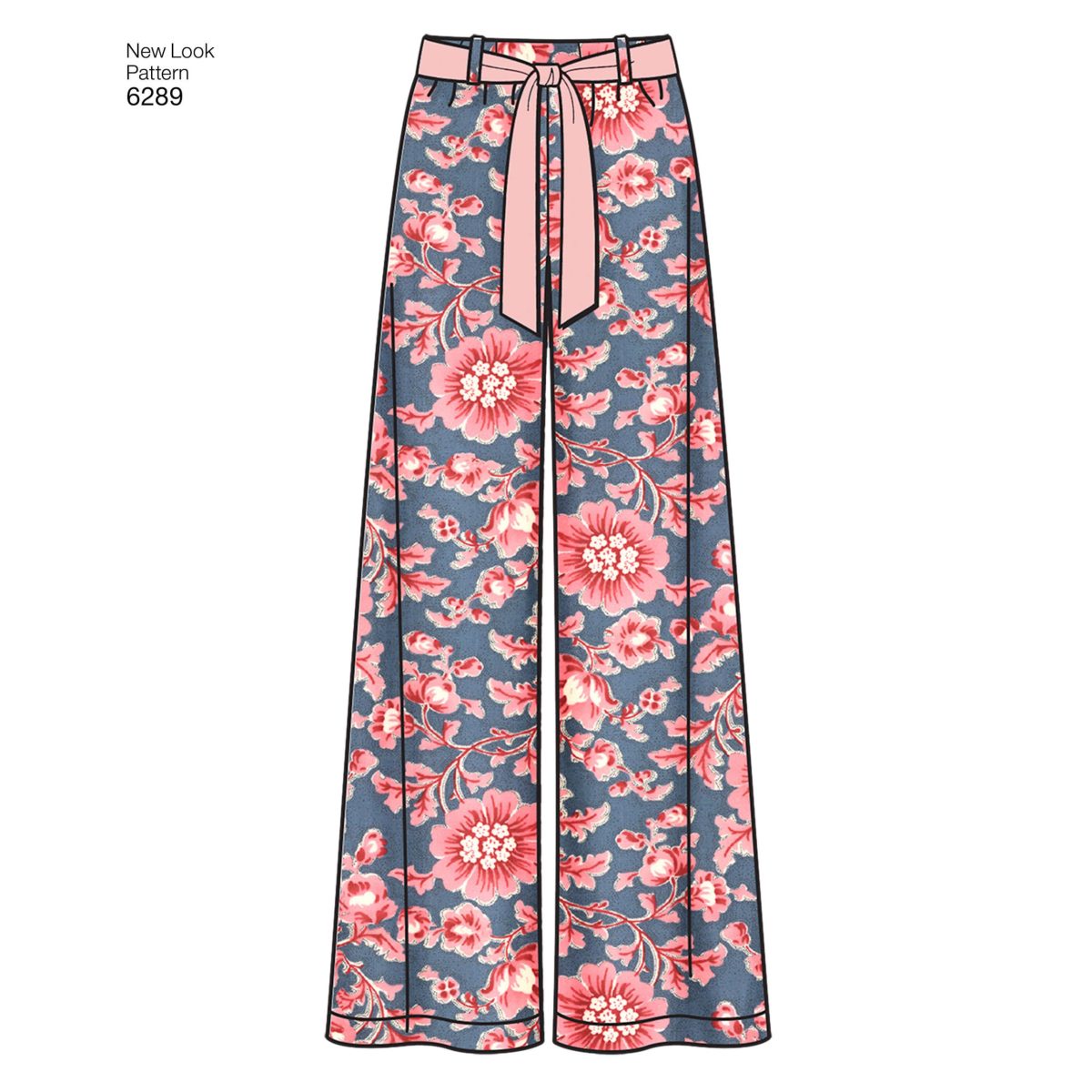 New Look Sewing Pattern N6289 Misses' Pull-on Trousers or Shorts and Tie Belt