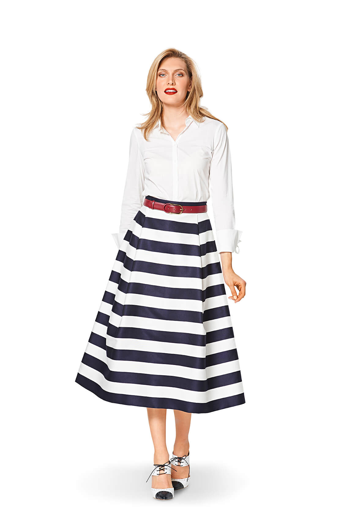 Burda Style Pattern 6342 Misses' side pleat skirt