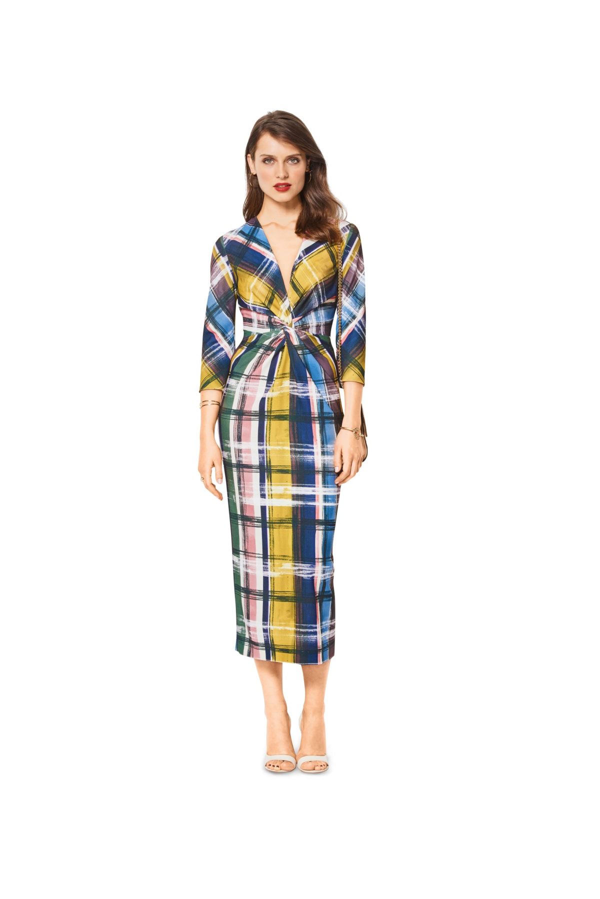 Burda Style Pattern B6442 Women's V Neck Evening Dress
