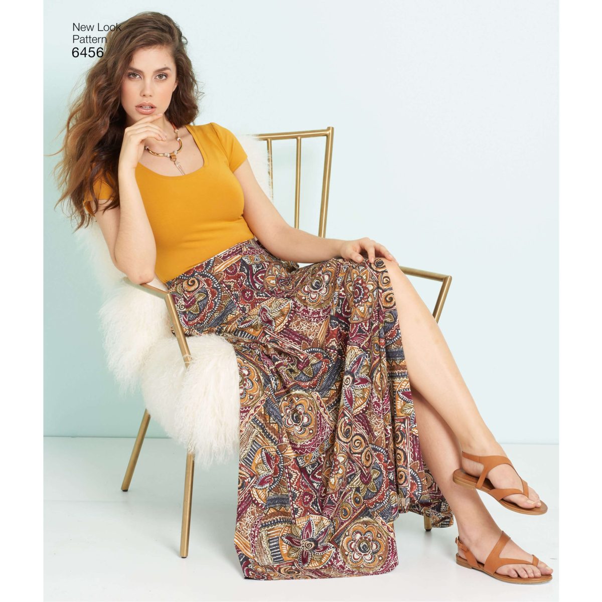 New Look Sewing Pattern N6456 Misses' Easy Wrap Skirts in Four Lengths