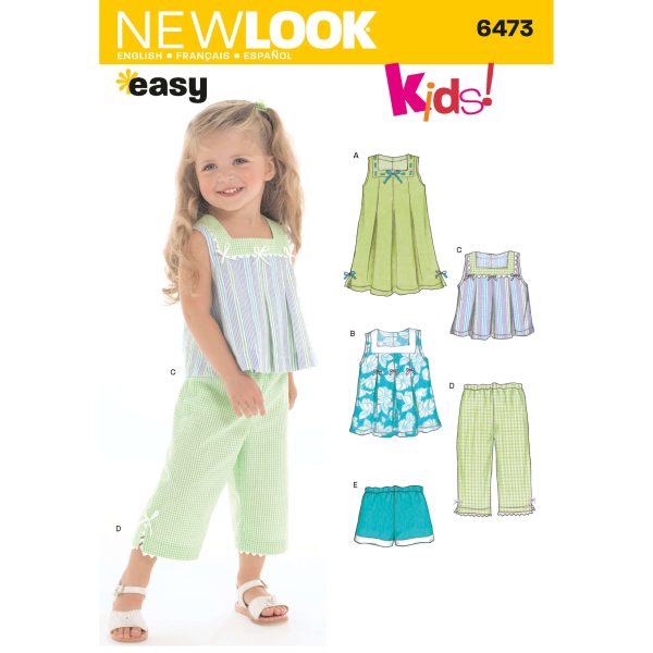 New Look Sewing Pattern N6473 Toddler's Separates