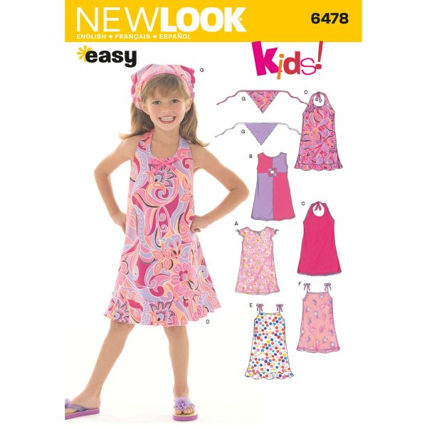 New Look Sewing Pattern N6478 Child's Dresses