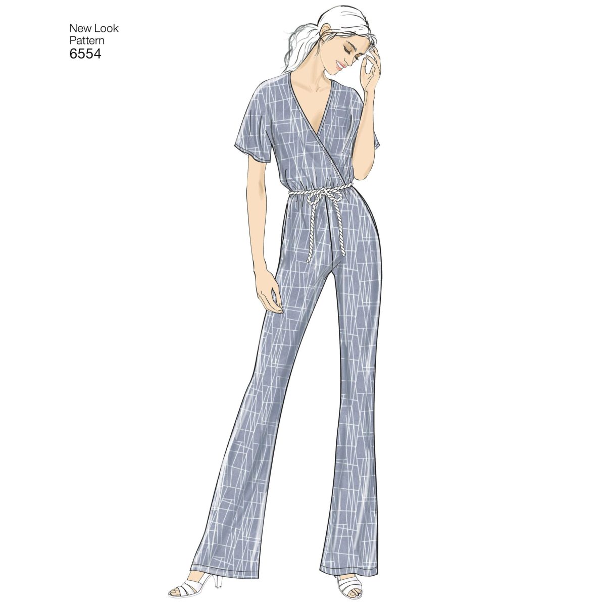 New Look Pattern 6554 Misses' Knit Jumpsuit and Dresses