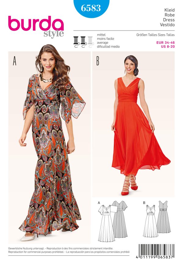 Burda Style Pattern 6583 Dress