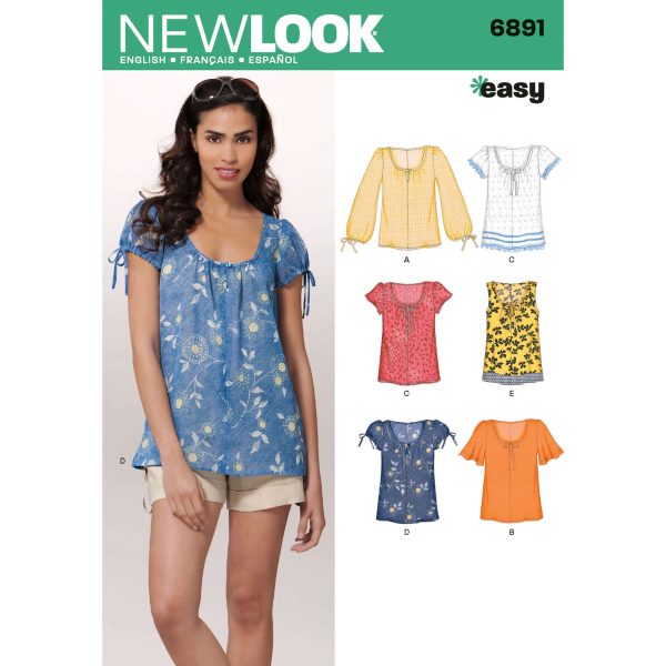 New Look Sewing Pattern N6891 Misses' Tops