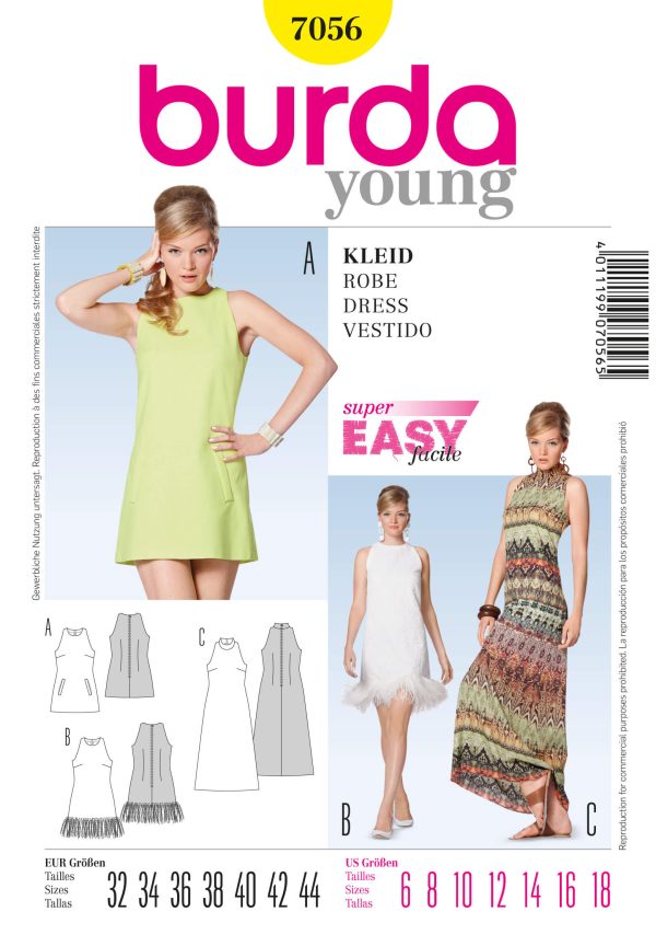 Burda Style B7056 Dress Sewing Pattern