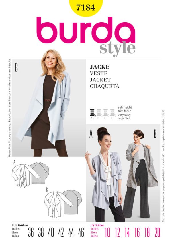 Burda Style B7184 Blouse Sewing Pattern