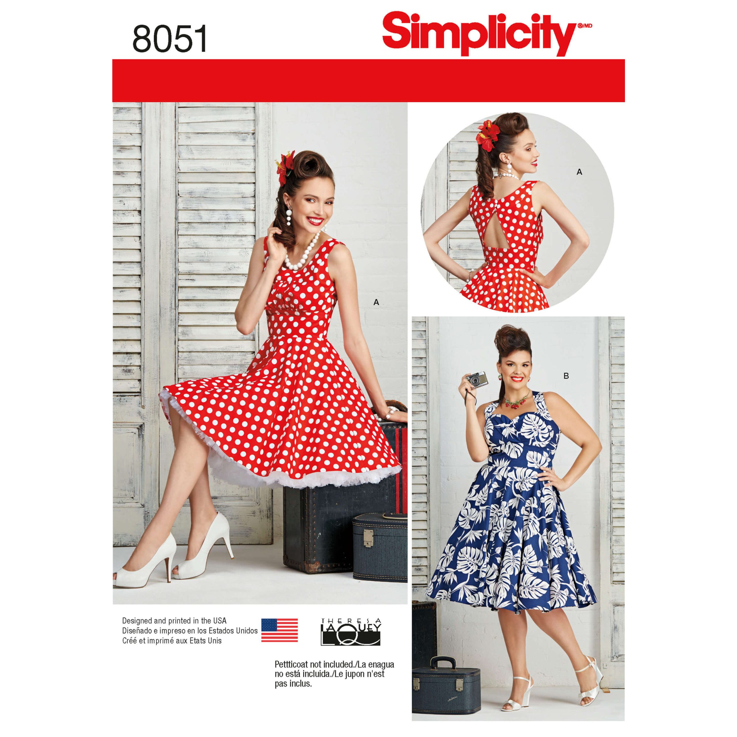 Simplicity Sewing Pattern 8051 Misses and Plus Size Dresses