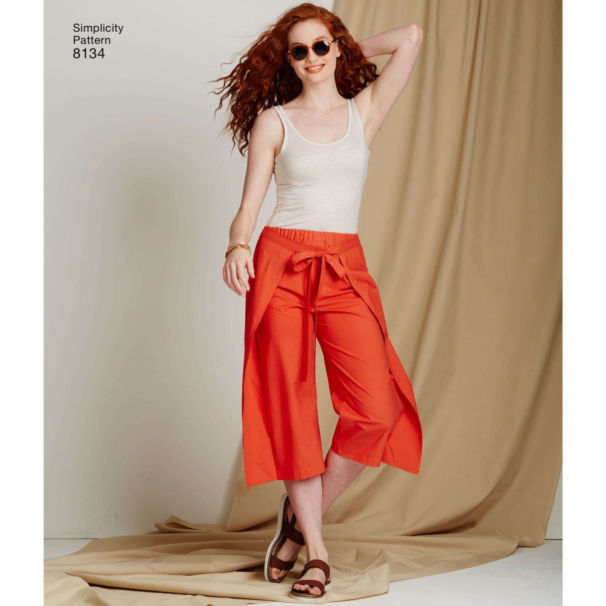 Simplicity Pattern 8134 Misses' Easy-to-Sew Trousers and Shorts