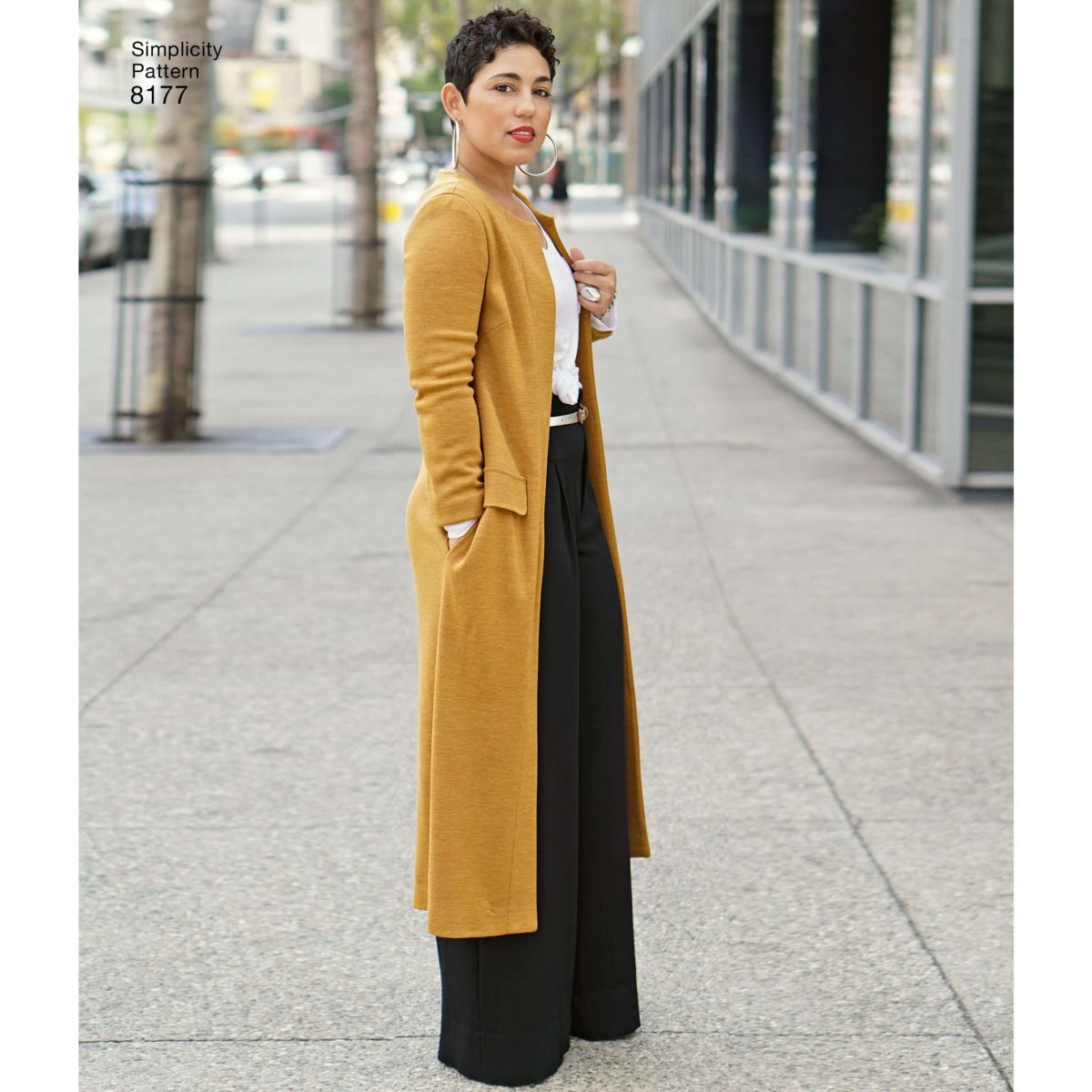 Simplicity Sewing Pattern 8177 Mimi G Style Trousers, Coat or Vest, and Knit Top for Miss and Plus Sizes