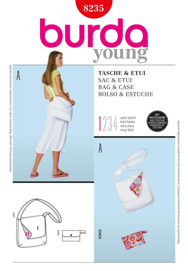 Burda B8235 Bag & Case Sewing Pattern