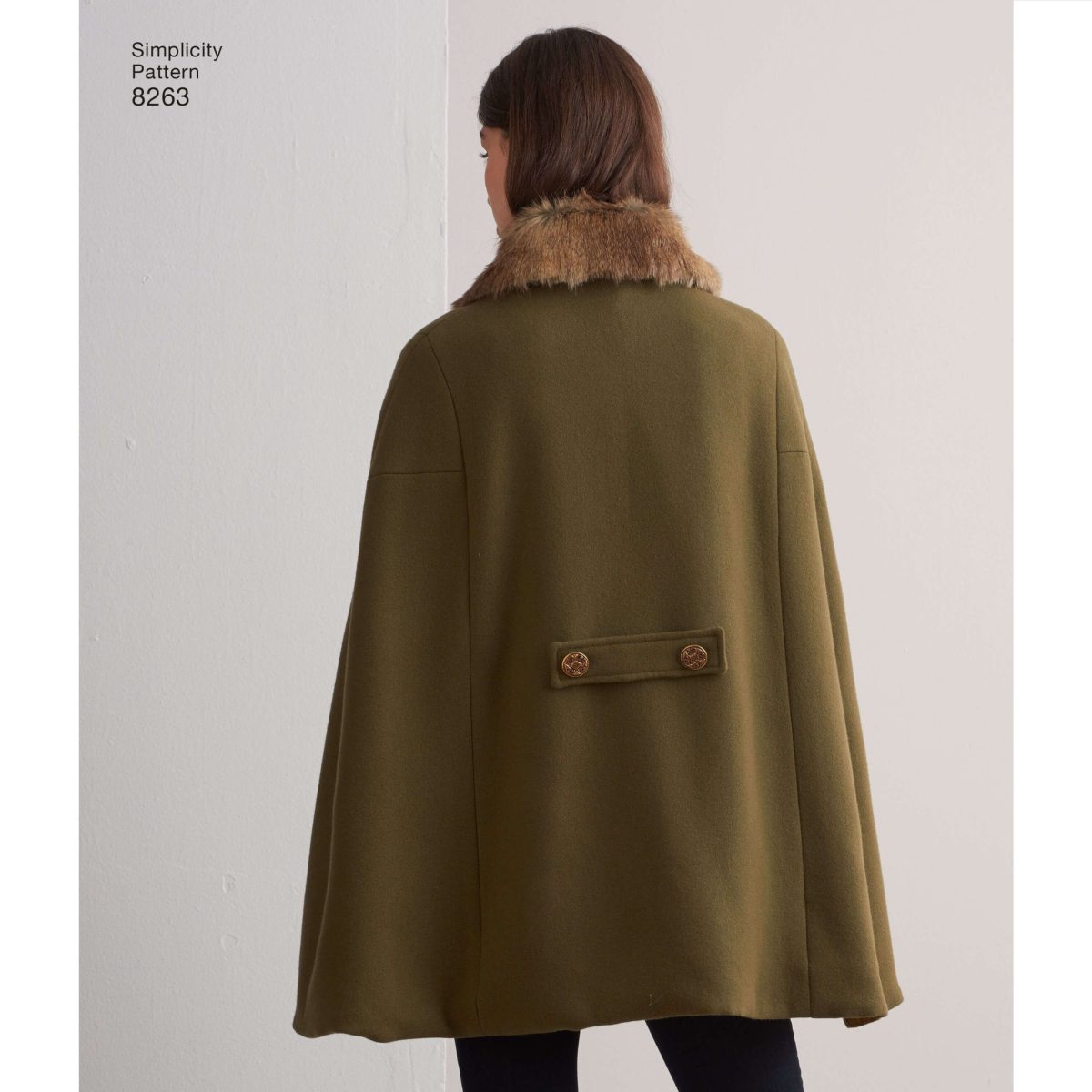 Simplicity Pattern 8263 Misses' Capes and Capelets