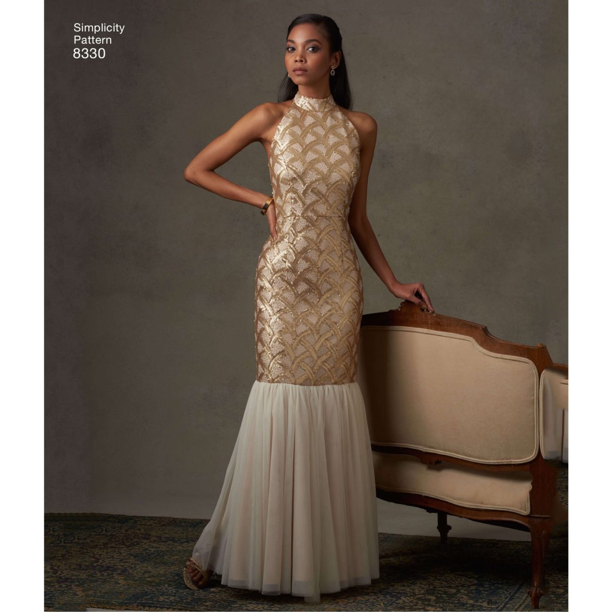 Simplicity Pattern 8330 Misses' Dress with Skirt and Back Variations