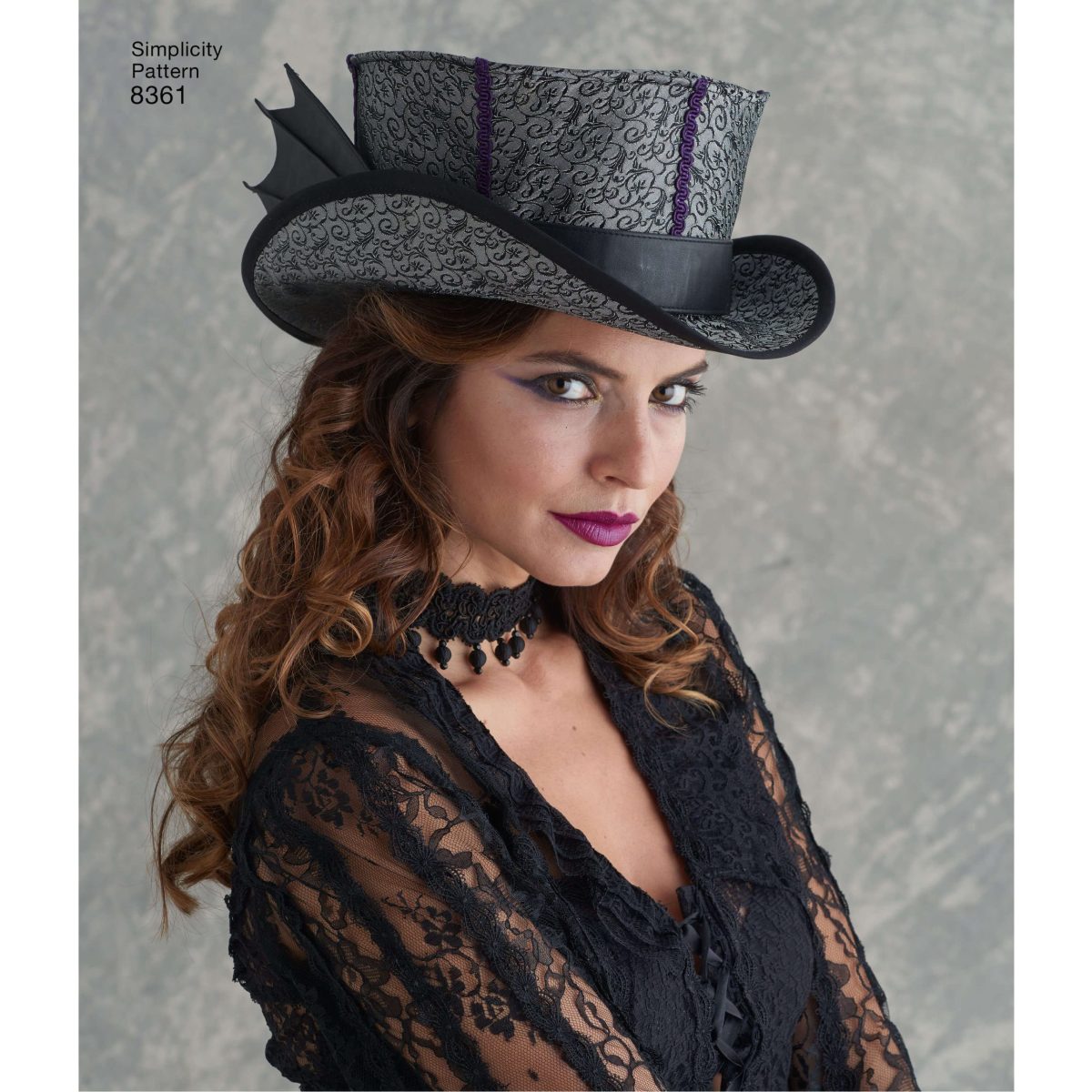 Simplicity Pattern 8361 Hats in Three Sizes: S (21"), M (22"), L (23")