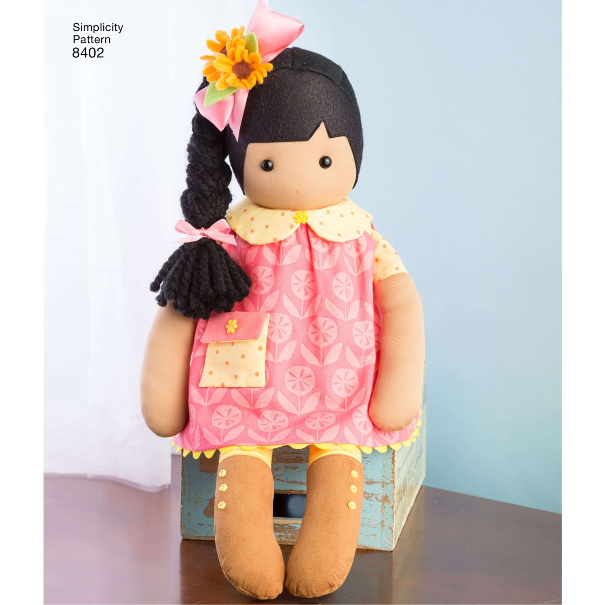 Simplicity Pattern 8402 23" Stuffed Dolls With Clothes