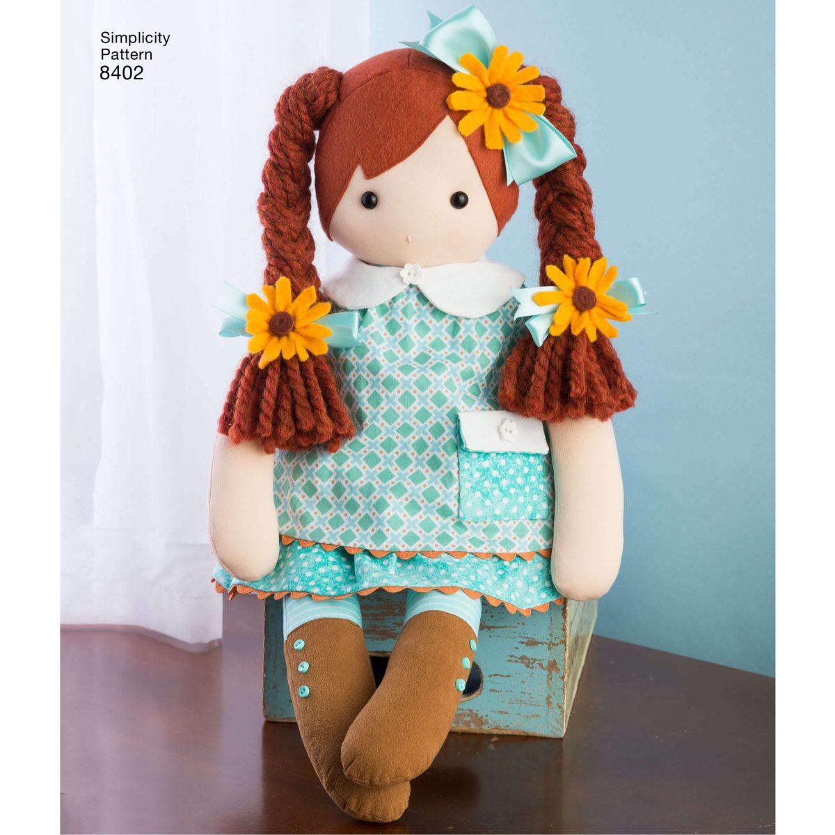 Simplicity Pattern 8402 23" Stuffed Dolls With Clothes