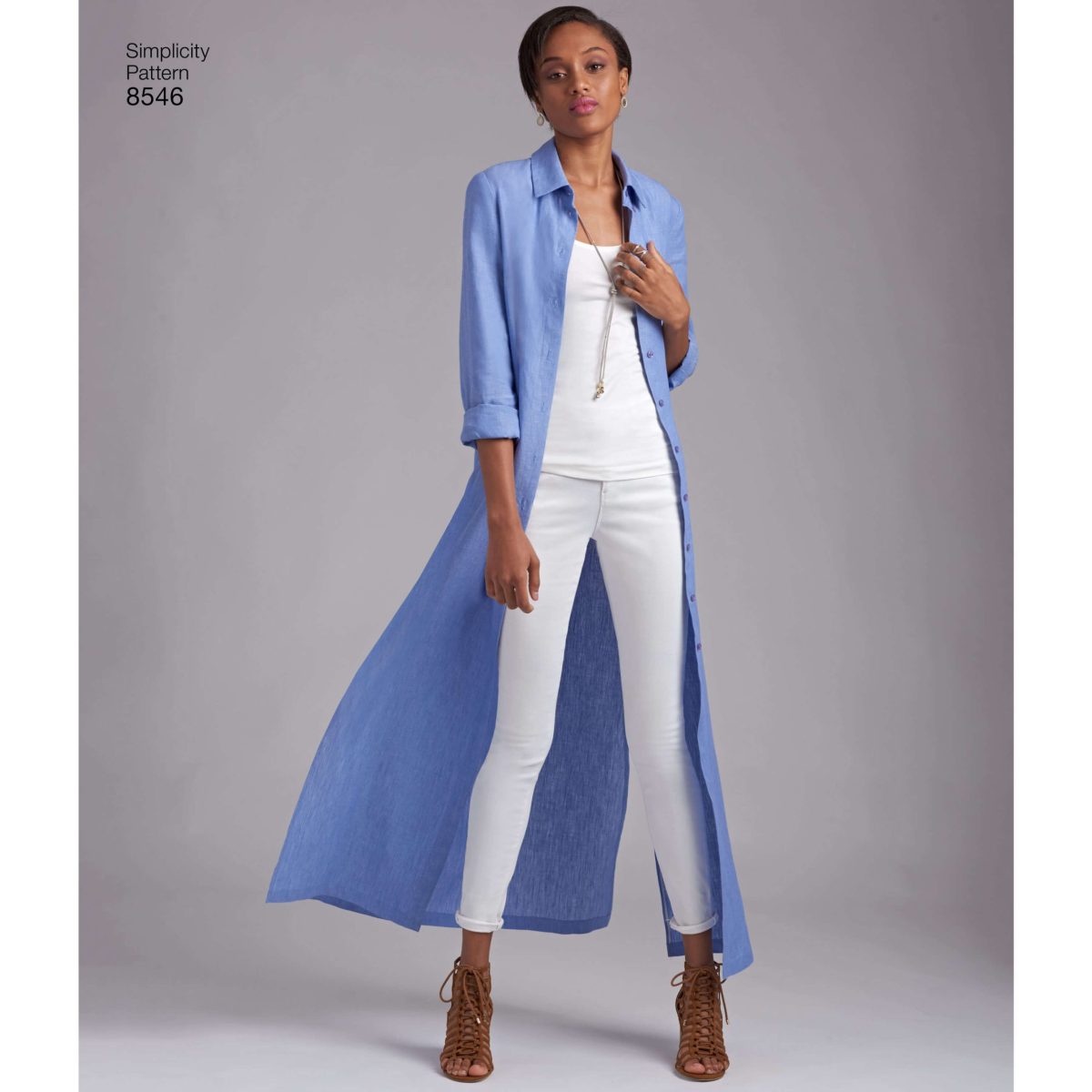 Simplicity Pattern 8546 Misses' and Miss Petite Shirt Dresses