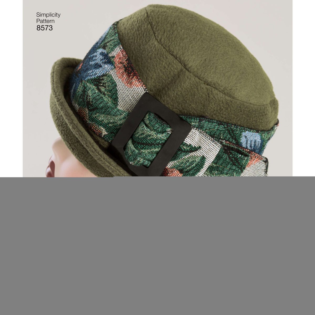 Simplicity Pattern 8573 Misses' Flapper Hats in Three Sizes