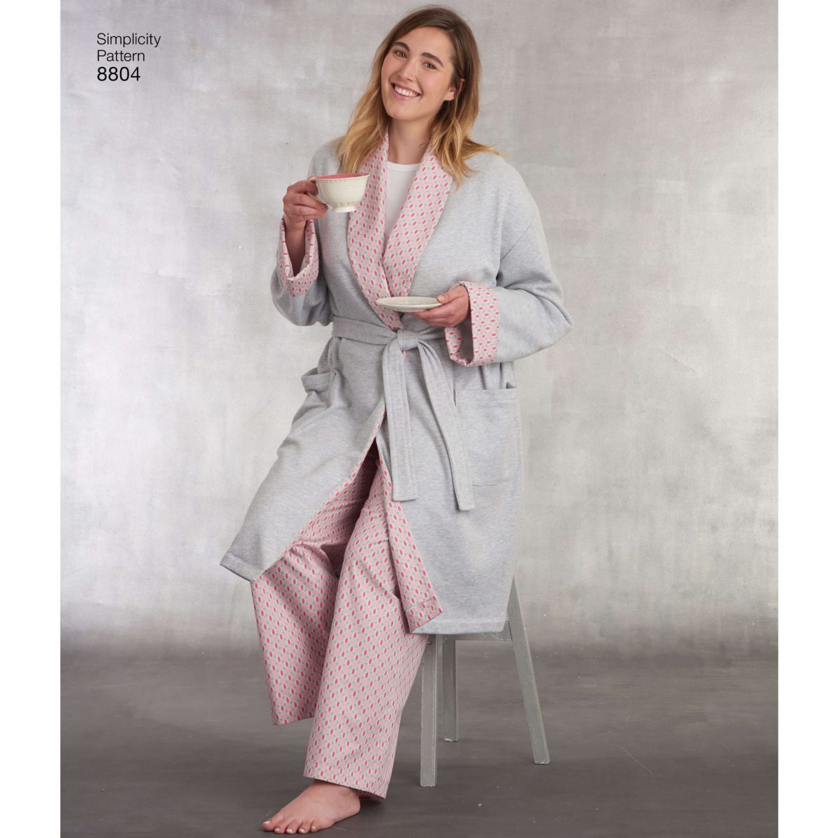 Simplicity Sewing Pattern 8804 Women's and Men's Robe and Trousers