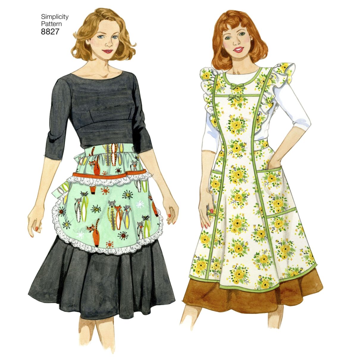 Pattern 8827 Misses' Aprons