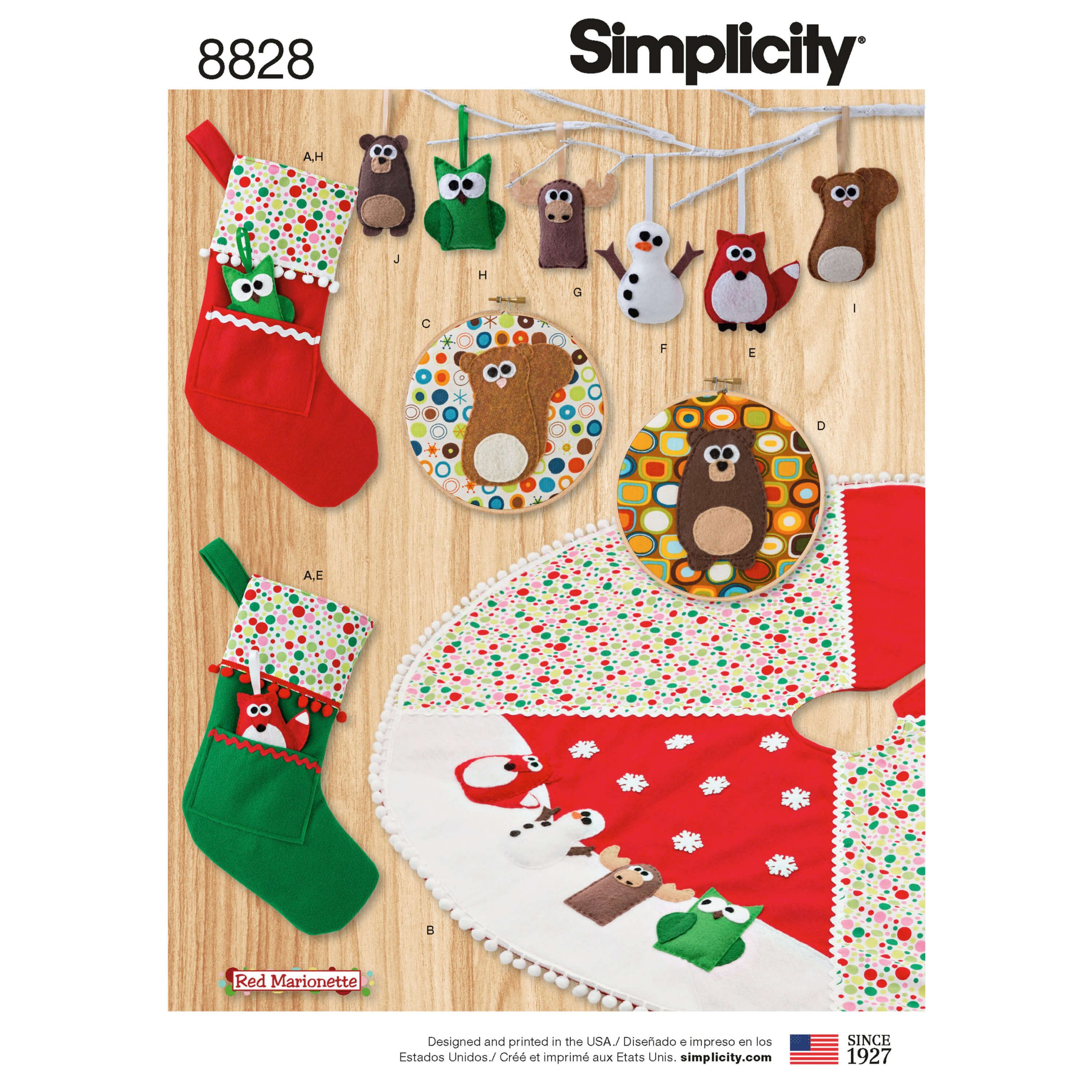 Pattern 8828 Holiday Decorating