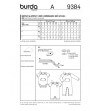 Burda B9384 Babie's Bodysuit and Rompers Sewing Pattern