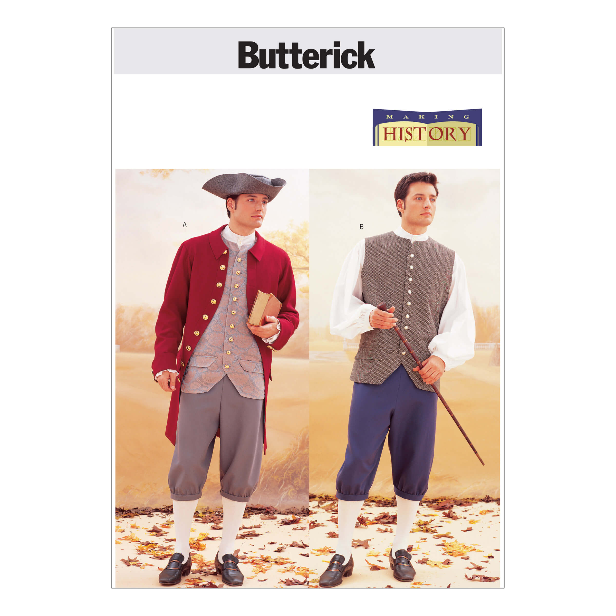 Butterick Sewing Pattern B3072 Historical Costume (Coat, Vest, Shirt, Pants and Hat)