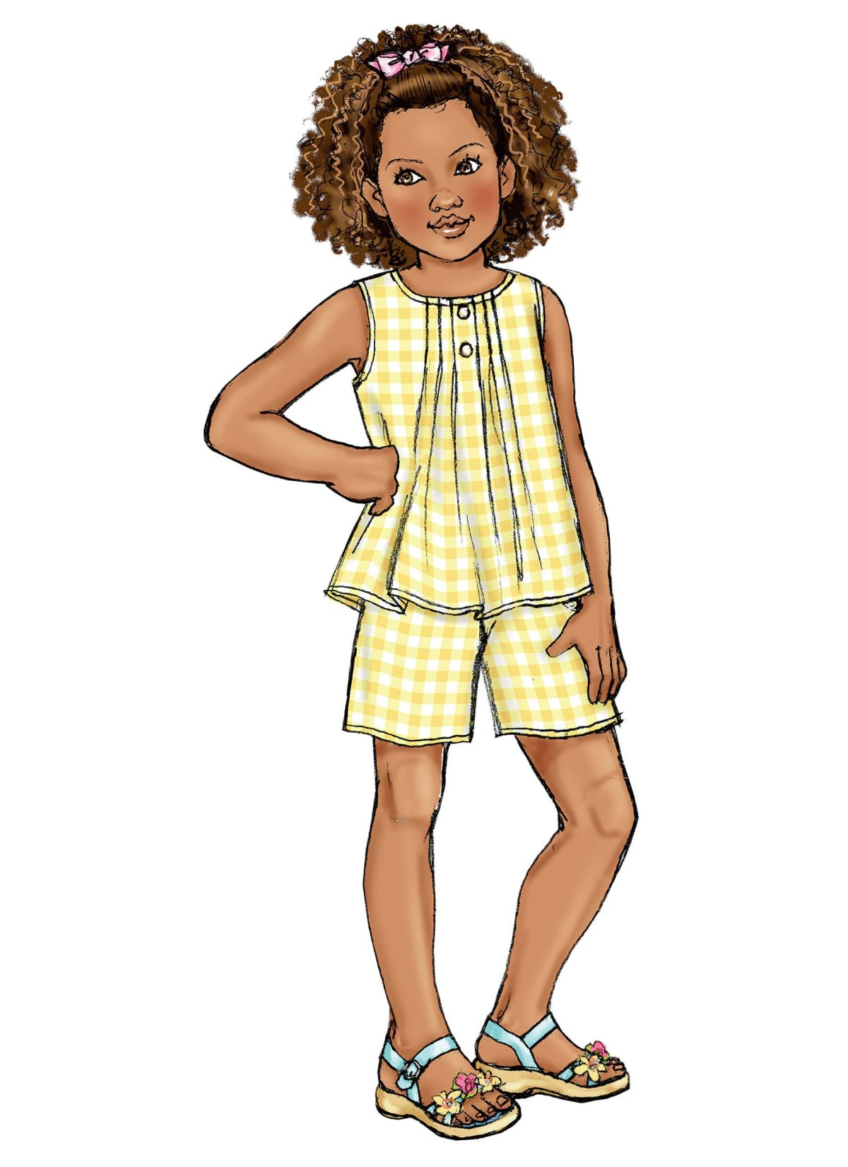 Butterick Sewing Pattern B4176 Children's/Girls' Top, Dress, Shorts and Pants