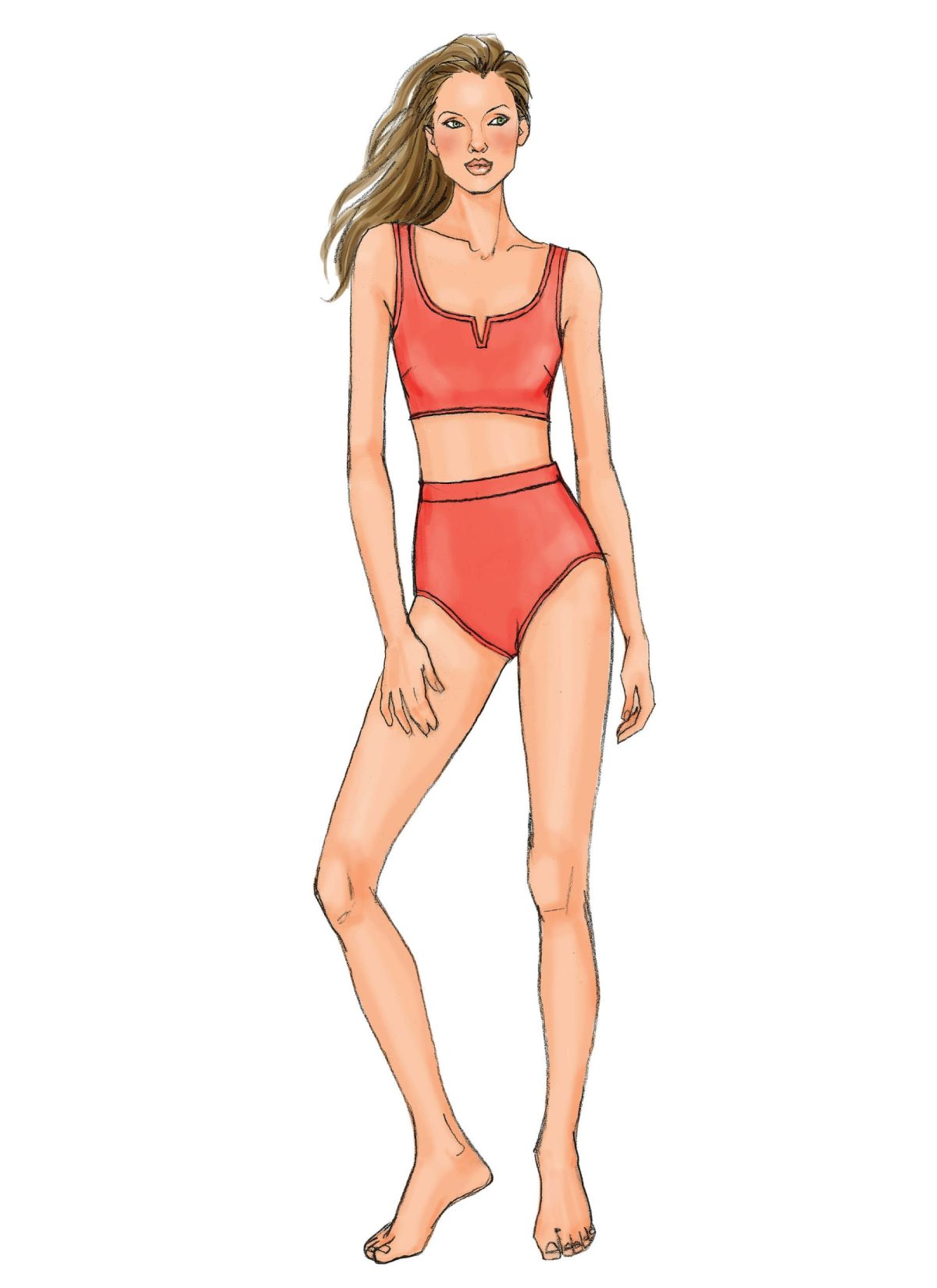 Butterick Sewing Pattern B4526 BuMisses' Swimsuit and Wrap