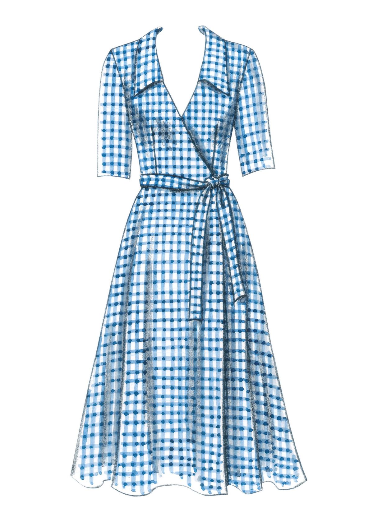 Butterick Sewing Pattern B5030 Misses' Dress, Belt and Sash