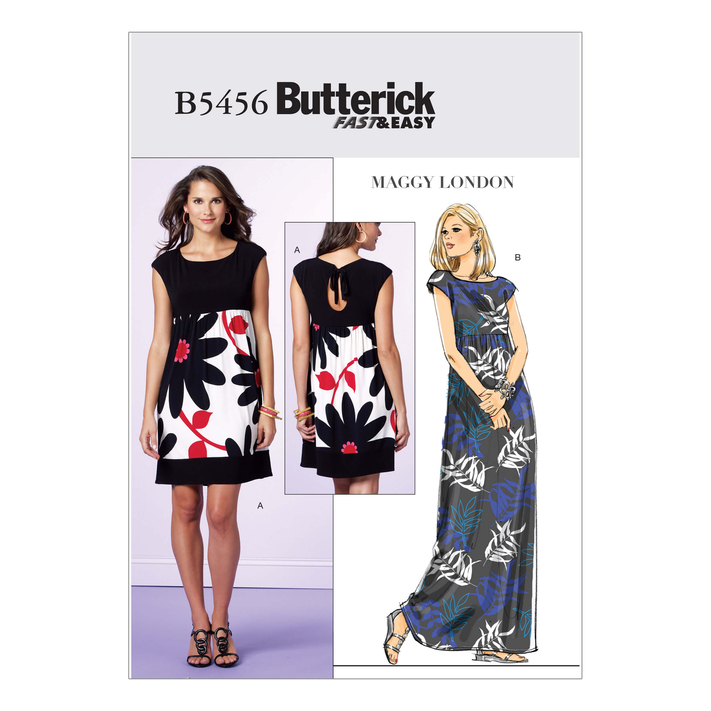 Butterick Sewing Pattern B5456 Misses'/Misses' Petite Dress