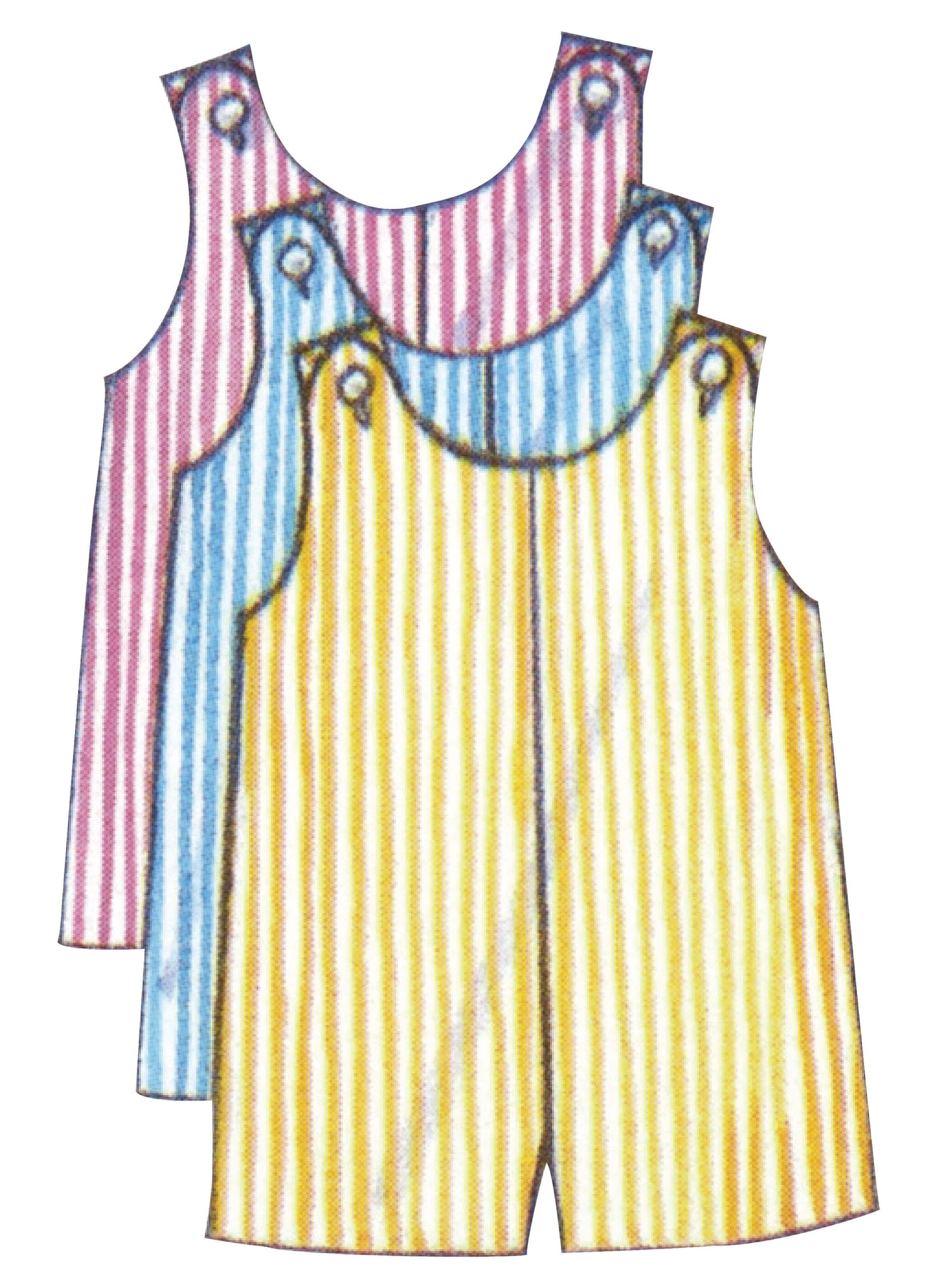 Butterick Sewing Pattern B5625 Infants’ Romper, Jumper, Panties and Hat ...