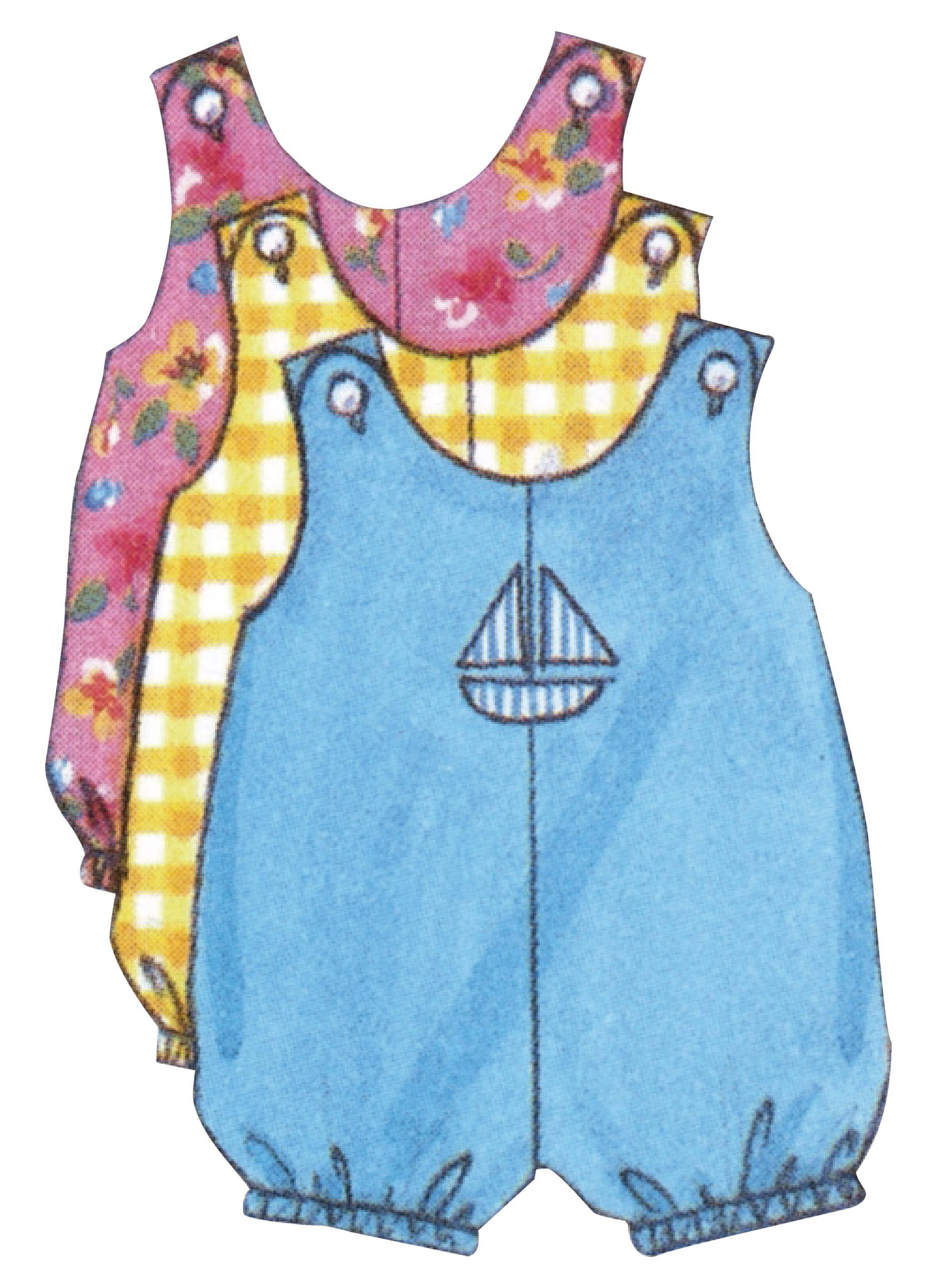 Butterick Sewing Pattern B5625 Infants’ Romper, Jumper, Panties and Hat ...