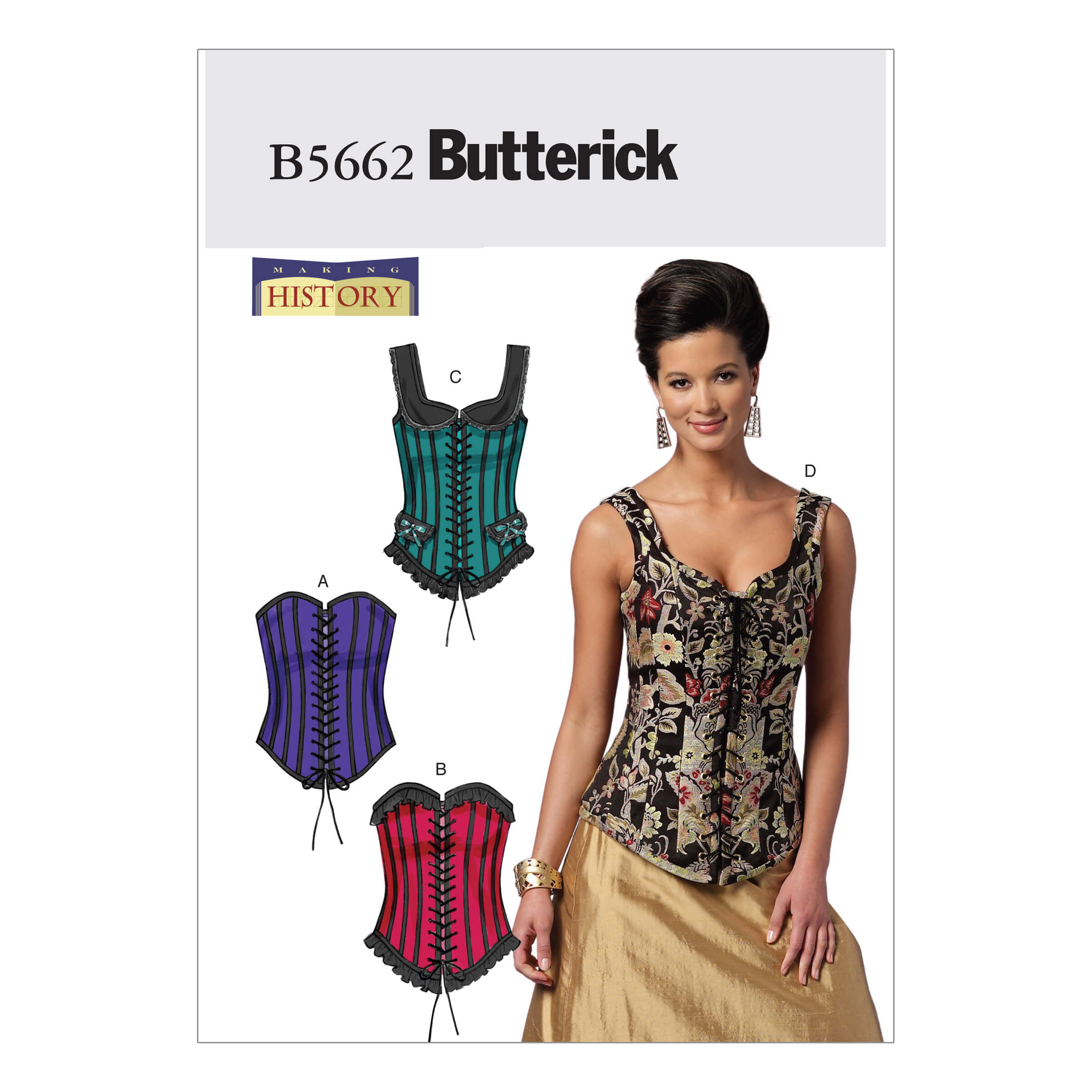 Butterick Sewing Pattern B5662 bMisses' Corsets