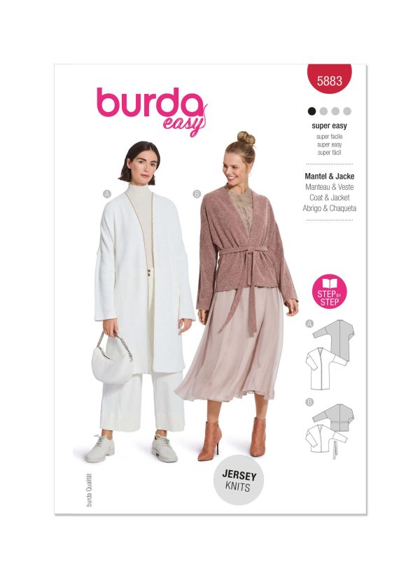 Burda Style Pattern B5883 Misses' Jacket & Coat
